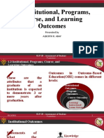 1.3 - 4 Levels of Outcome-Based Education