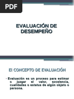 Evaluacion de Desmpeño