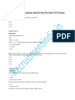 These Are The Questions Asked in The Previous TCS Exams: Q1. What Is The Fourth Proportional of 0.006, 1.2 & 6/25?