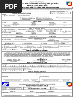 Application Form Unified Multi-Purpose Id (Umid) Card