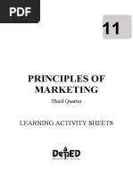 Principles of Marketing: Learning Activity Sheets