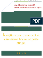 Introducere. Receptura Generală. Prescrierea Formelor Medicamentoase În Rețetă