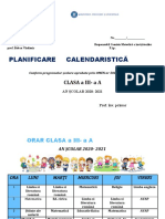 Planificare Clasa Aiiia 20202021