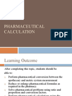 Pharmaceutical Calculation I - Pharmaceutical Calculation