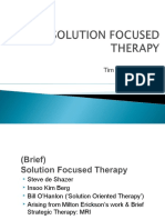 Solution Focused Therapy