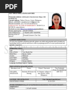 Germany CV Format-Sample Only