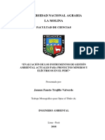 Evaluación de Los IGA Actuales para Proyectos Mineros y Elétricos en El Perú