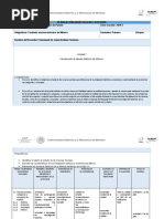 Planeación Didáctica Unidad 1