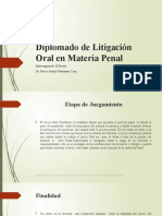 Diplomado de Litigación Oral en Materia Penal