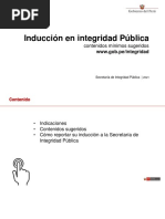 Inducción en Integridad Pública