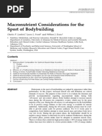 Macronutrient Considerations For The Sport of Bodybuilding: Charles P. Lambert, Laura L. Frank