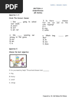 MID YEAR EXAM YEAR 5 2021 Paper 1