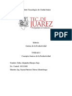 Antecedentes y Conceptos Basicos de La Productividad