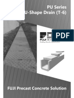 U-Shape Drain (T-6) PU Series: FUJI Precast Concrete Solution