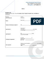 Test 2 Section 1 Questions 1-10: City Centre