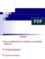 Proiectarea Didactica