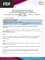 Activity Guide and Evaluation Rubric - Task 1 - Looking Into For Designing Teaching Materials