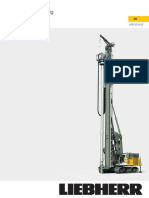 Liebherr LRB355 Piling and Drilling Rig Data Sheet 11890403 English