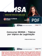 Concurso SEMSA - Tópico Por Tópico de Legislação Com Natale Souza