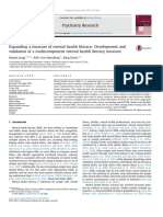 Expanding A Measure of Mental Health Literacy