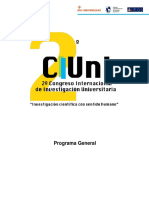 2o. CIIUni Programa General