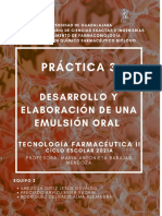 Equipo 2. Práctica 3. Emulsión Oral de Aceite de Ricino