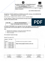 Convocazione Dei Consigli Di Classe - I QUADRIMESTRE 2021-2022 - GENITORI