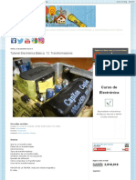 Ciencia, Inventos y Experimentos en Casa: Tutorial Electrónica Básica. 13. Transformadores