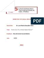 Derecho Notarial Sem 16 Analices de La Tic y El Sistema Registral Peruano Utp