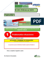 Informe de Indagación: Problematiza Situaciones