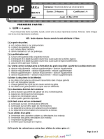 Devoir de Synthèse N°3 - SVT - 3ème Sciences Exp (2018-2019) MR Salhi Mohamed