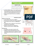 Abdominal & Urology Surgical Signs: Murphy'S Sign