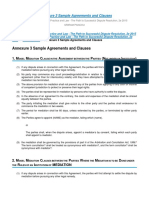 Mediation Clause and Settlement Agreement - Sriram Panchu