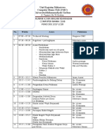 Susunan Acara Malam Keakraban