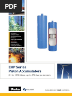 EHP Series Piston Accumulators: 0.1 To 1000 Litres, Up To 350 Bar