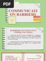 Communicati On Barriers: Here Starts The Lesson!