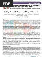 Ceiling Fan With Permanent Magnet Generator: IJCRT2106128 International Journal of Creative Research Thoughts (IJCRT) b48