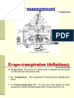 Crop Water Management