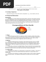 I. Learning Competency:: The Layers of The Earth