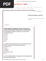 TOP FOOD SAFETY Objective Questions and Answers MCQs