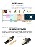 MUSICA - Classificazione Strumenti 4 - LEGNI - ANCIA SEMPLICE