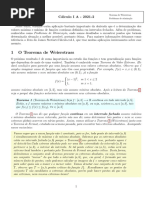 Teorema de Weierstrass e Problemas de Otimização