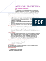 Tema 6: La Función Productiva