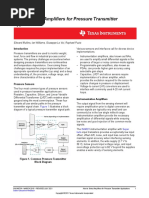 How To Select Amplifiers For Pressure Transmitter Applications