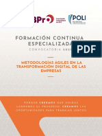 Metodologías Ágiles en La Transformación Digital de Las Empresas