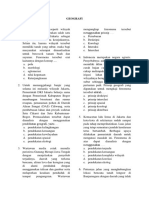 Geografi Soal Bab 1, 2