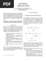 Compensación de Los Compensadores Adelanto y Atraso Atreves Del Lugar Geométrico de Las Raíces