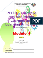 Module 4 - The Child and Adolescent Learners and Learning Principles