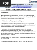 Probability Homework Help