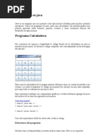 Calculadora en Java